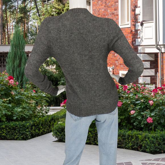 Braemar Light Wool Grey Sweater S, Vintage Casual Chicr9a - Picture 6 of 10